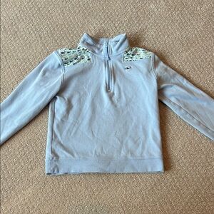 Vineyard Vines Light Blue Kids Quarter-Zip Sweatshirt
